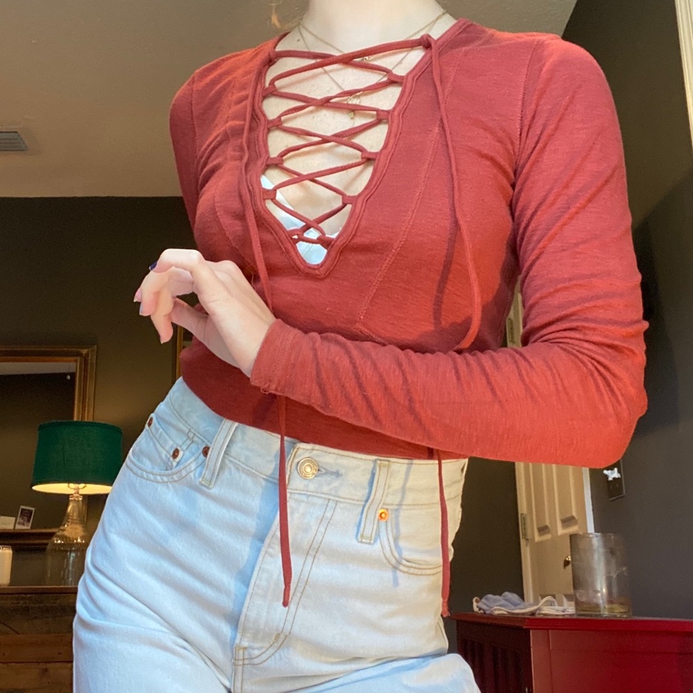 Free People Corset long sleeve